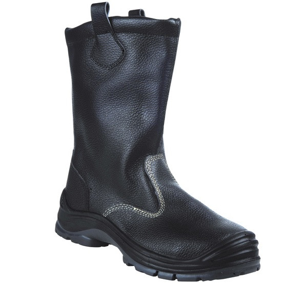 BOTTES DE SECURITE HIVER FOURREE CUIR NOIR S3 SRC