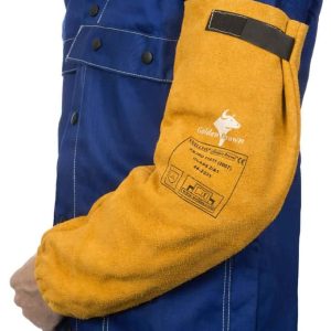 Manchettes de soudage cuir GOLDEN BROWN - WELDAS