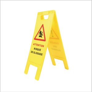 BALISE DE SIGNALISATION PLIABLE "DANGER SOL GLISSANT"