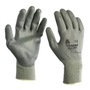 Gants de manutention BOA GRIP en polyamide enduction polyuréthane gris