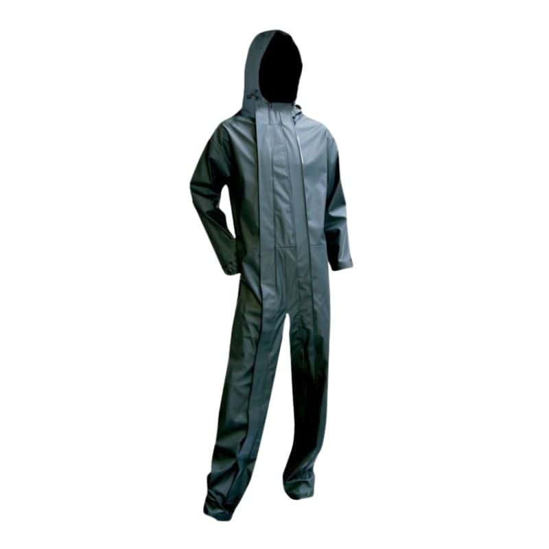 COMBINAISON DE PLUIE 2 ZIPS METEORE KAKI