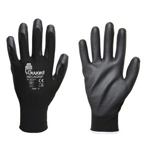 Gants de manutention MECA GRIP en polyamide enduction polyuréthane noir