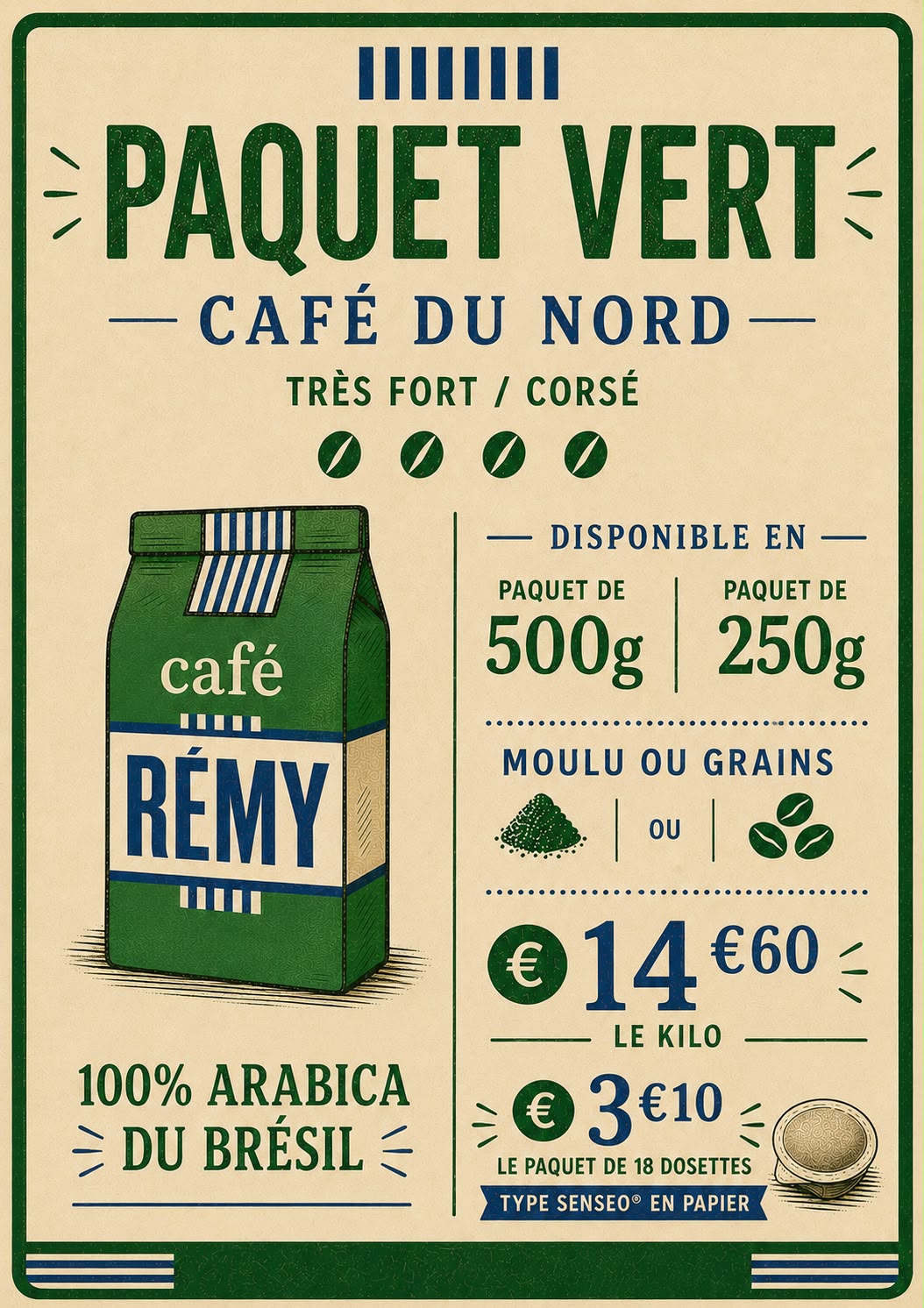 Paquet Vert: café corsé – Image 3