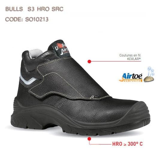 Chaussure de sécurité "UPOBULLS" S3 HRO HI SRC