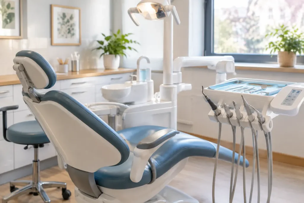 Dentiste – fauteuil et équipement de cabinet dentaire