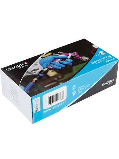 Gant nitrile contact alimentaire AQL 1,5 - Boîte 100 gants – Image 2