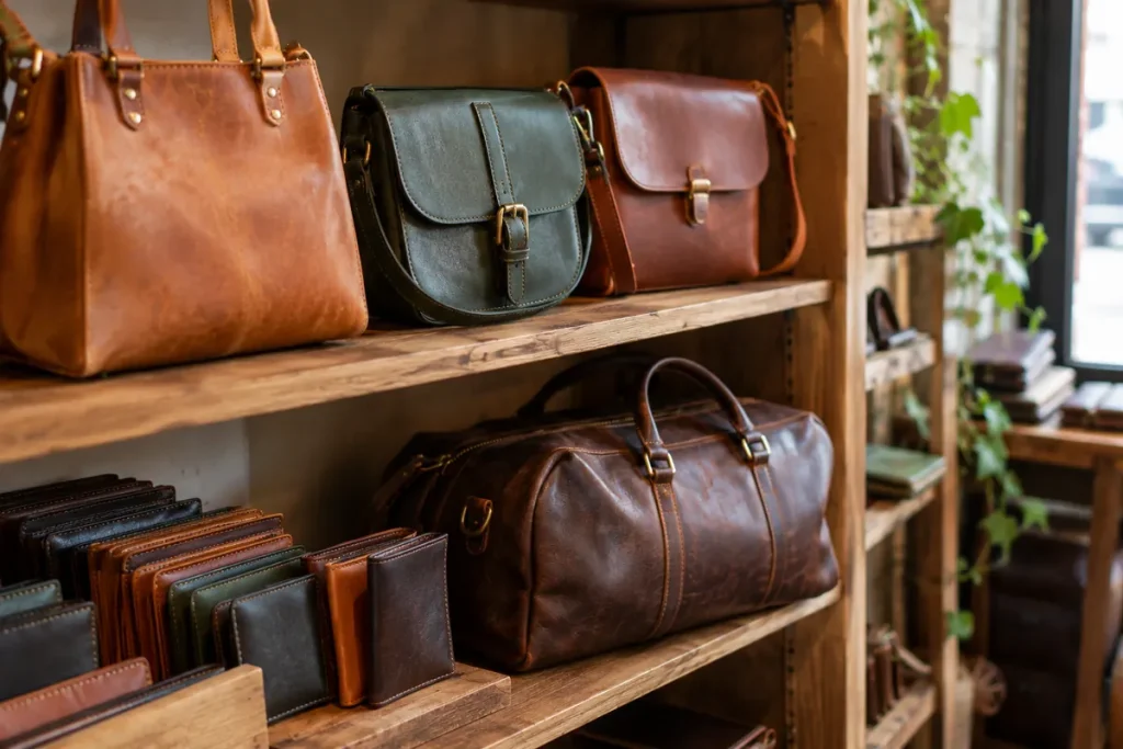 Maroquinerie – sacs, portefeuilles et bagages en cuir