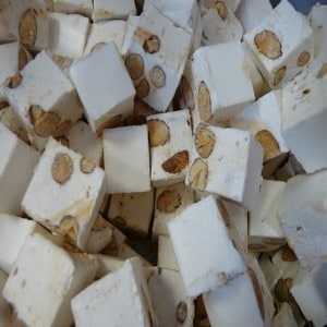 Cubes nougat tendre blanc x100g