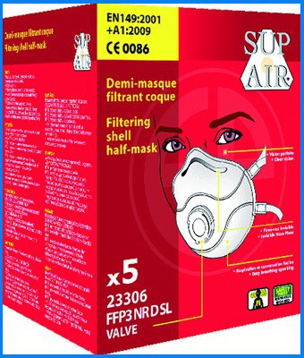 Masque COQUE AVEC VALVE FFP3 NR D SL – Image 3