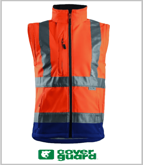 VESTE SOFTSHELL HAUTE VISIBILITE 2 EN 1 STATION ORANGE – Image 3