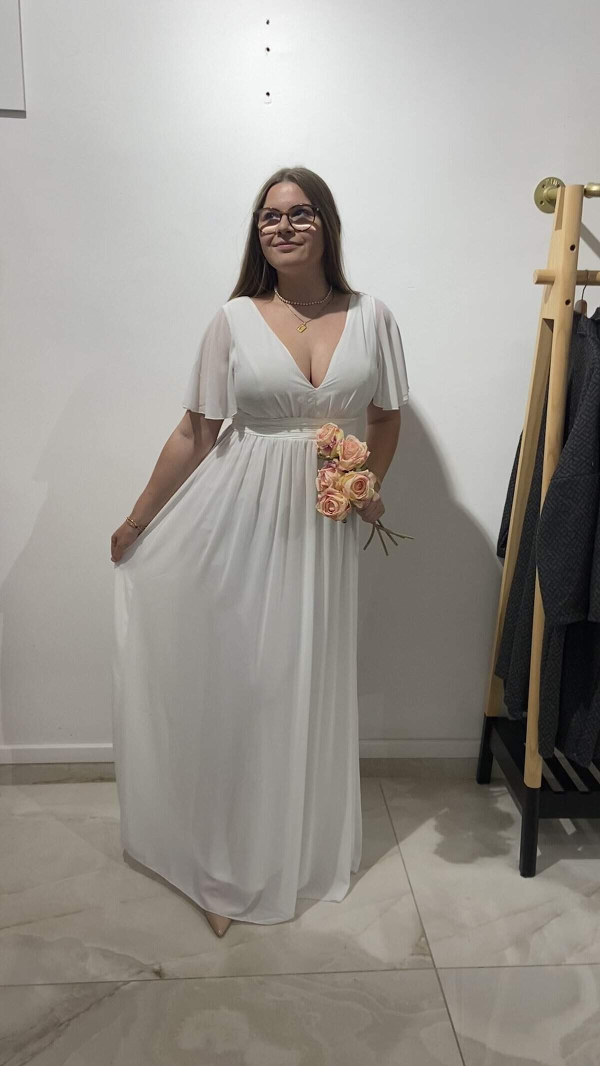 Robe de mariée manchettes