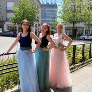 Longue jupe tulle pastel